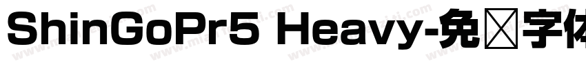 ShinGoPr5 Heavy字体转换